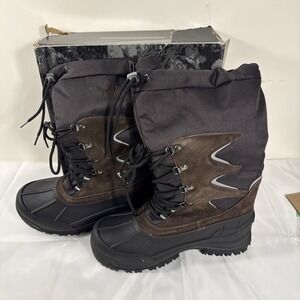 Nortiv 8 Mountaineer-1 Winter Snow Boots Brown Insulated Size 7